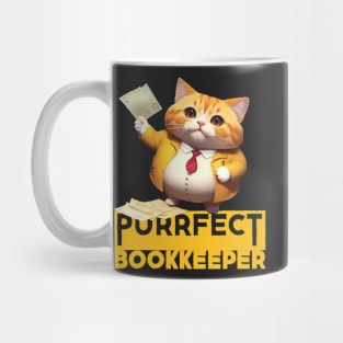 Just a Purrfect Bookkeeper Cat Mug